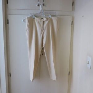 Joseph Queen Trousers Stretch Ankle Length Cream